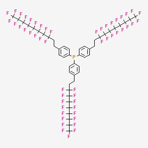 molecular formula C48H24F51P B1608852 Tris[4-(3,3,4,4,5,5,6,6,7,7,8,8,9,9,10,10,10-heptadecafluorodecyl)phenyl]phosphane CAS No. 325459-92-5