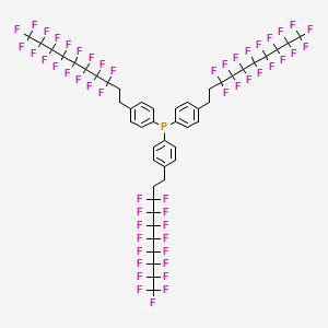 B1608852 Tris[4-(3,3,4,4,5,5,6,6,7,7,8,8,9,9,10,10,10-heptadecafluorodecyl)phenyl]phosphane CAS No. 325459-92-5