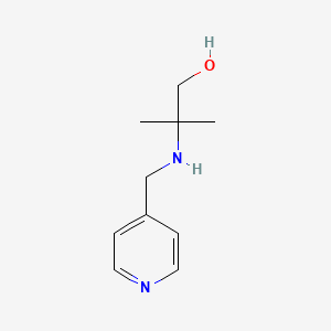 molecular formula C10H16N2O B1608858 2-Methyl-2-(pyridin-4-ylmethylamino)propan-1-ol CAS No. 869942-15-4