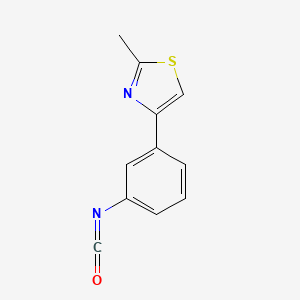 molecular formula C11H8N2OS B1608861 4-(3-Isocyanatophenyl)-2-methyl-1,3-thiazole CAS No. 852180-41-7