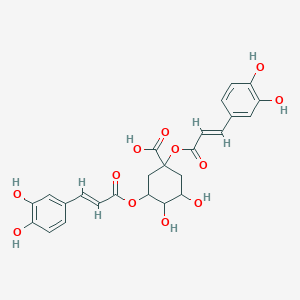 molecular formula C25H24O12 B160887 1,3-Dicaffeoylquinic acid CAS No. 1884-24-8