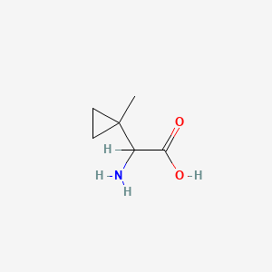 molecular formula C6H11NO2 B1608870 2-氨基-2-(1-甲基环丙基)乙酸 CAS No. 58160-96-6