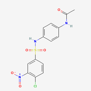 N-[4-[[(4-chloro-3-nitrophenyl)sulphonyl]amino]phenyl]acetamide