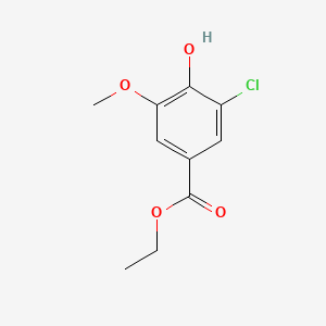 molecular formula C10H11ClO4 B1608878 Ethyl 3-chloro-4-hydroxy-5-methoxybenzoate CAS No. 94108-77-7