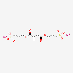 molecular formula C11H16K2O10S2 B1608879 Dipotassium bis(3-sulphonatopropyl) methylenesuccinate CAS No. 93841-09-9