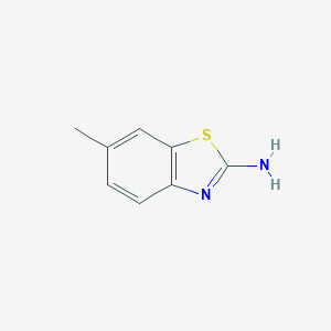 molecular formula C8H8N2S B160888 2-Amino-6-methylbenzothiazole CAS No. 2536-91-6