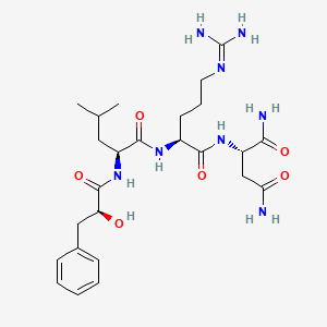 molecular formula C25H40N8O6 B1608883 3-Phenyllactyl-leucyl-arginyl-asparaginamide CAS No. 129536-35-2