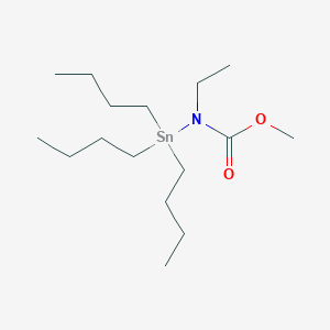 Methyl ethyl(tributylstannyl)carbamate
