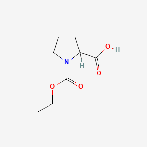 molecular formula C8H13NO4 B1608914 1-(Ethoxycarbonyl)pyrrolidine-2-carboxylic acid CAS No. 5700-74-3