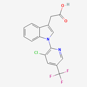 2-{1-[3-Chloro-5-(trifluoromethyl)-2-pyridinyl]-1H-indol-3-yl}acetic acid