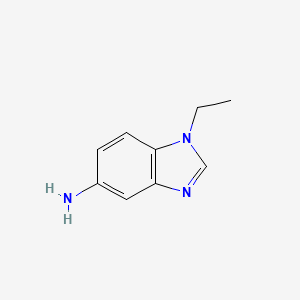 molecular formula C9H11N3 B1608920 1-Ethyl-1H-benzoimidazol-5-ylamine CAS No. 62874-34-4