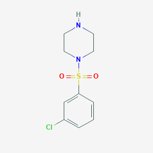 molecular formula C10H13ClN2O2S B1608925 1-[(3-Chlorophenyl)sulfonyl]piperazine CAS No. 233261-85-3