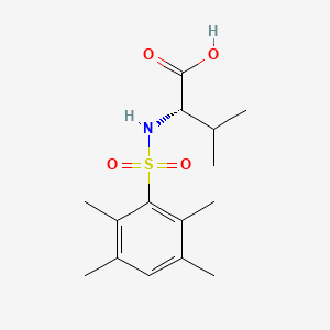 molecular formula C15H23NO4S B1608930 N-(2,3,5,6-Tetramethylbenzene-1-sulfonyl)-L-valine CAS No. 1009595-18-9