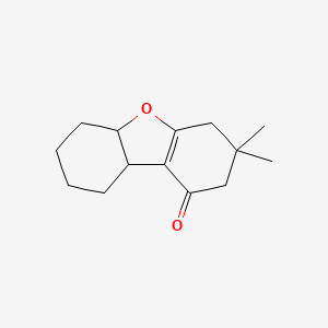 molecular formula C14H20O2 B1608934 3,3-Dimethyl-2,4,5a,6,7,8,9,9a-octahydrodibenzofuran-1-one CAS No. 92517-43-6