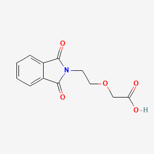 molecular formula C12H11NO5 B1608945 2-(2-(1,3-Dioxoisoindolin-2-yl)ethoxy)acetic acid CAS No. 69676-65-9