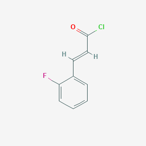 molecular formula C9H6ClFO B1608950 (2E)-3-(2-氟苯基)丙烯酰氯 CAS No. 120681-05-2