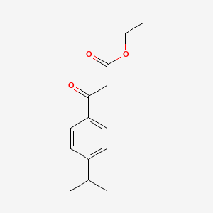 molecular formula C14H18O3 B1608951 Ethyl 3-oxo-3-[4-(propan-2-yl)phenyl]propanoate CAS No. 54957-66-3