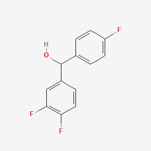 molecular formula C13H9F3O B1608956 3,4,4'-Trifluorobenzhydrol CAS No. 844856-30-0
