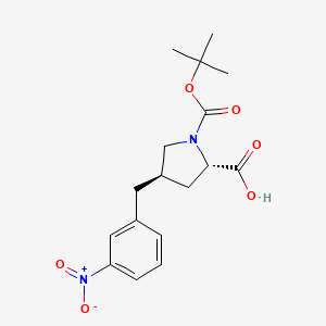 molecular formula C17H22N2O6 B1608962 (2S,4R)-1-(叔丁氧羰基)-4-(3-硝基苄基)吡咯烷-2-羧酸 CAS No. 959581-83-0