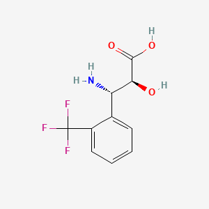 molecular formula C10H10F3NO3 B1608964 (2S,3S)-3-Amino-2-hydroxy-3-(2-(trifluoromethyl)phenyl)propanoic acid CAS No. 959575-01-0