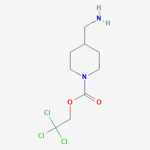 molecular formula C9H15Cl3N2O2 B1608973 2,2,2-Trichloroethyl 4-(aminomethyl)piperidine-1-carboxylate CAS No. 959581-00-1