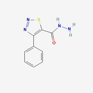 molecular formula C9H8N4OS B1608975 4-Phenyl-1,2,3-thiadiazole-5-carbohydrazide CAS No. 58756-27-7