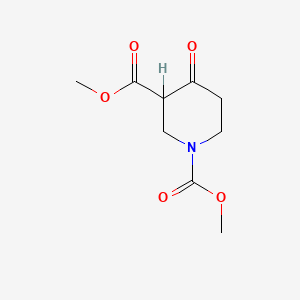 molecular formula C9H13NO5 B1608977 Dimethyl 4-oxopiperidine-1,3-dicarboxylate CAS No. 31633-70-2