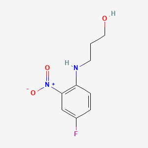 3-((4-Fluoro-2-nitrophenyl)amino)propanol