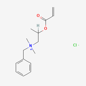 molecular formula C15H22ClNO2 B1608983 Benzyldimethyl(2-((1-oxoallyl)oxy)propyl)ammonium chloride CAS No. 93941-92-5