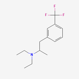 molecular formula C14H20F3N B1608991 N,N-Diethyl-alpha-methyl-m-trifluoromethylphenethylamine CAS No. 74051-11-9