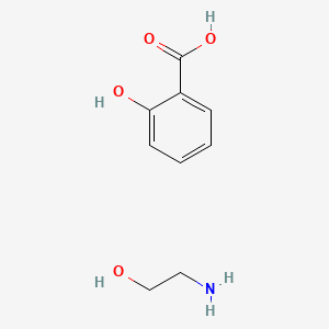 molecular formula C9H13NO4 B1608995 Salicylic acid monoethanolamine CAS No. 59866-70-5