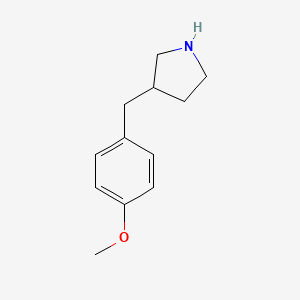 molecular formula C12H17NO B1609001 3-(4-Methoxybenzyl)pyrrolidine CAS No. 1003561-92-9