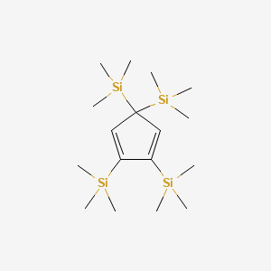 molecular formula C17H38Si4 B1609002 2,3,5,5-Tetrakis(trimethylsilyl)-1,3-cyclopentadiene CAS No. 41991-87-1