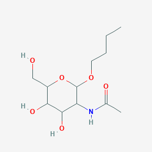 B1609008 N-[2-butoxy-4,5-dihydroxy-6-(hydroxymethyl)-3-oxanyl]acetamide CAS No. 94536-37-5