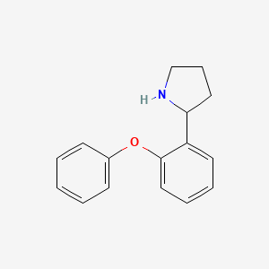 molecular formula C16H17NO B1609010 2-(2-Phenoxyphenyl)pyrrolidine CAS No. 68548-77-6