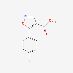 molecular formula C10H6FNO3 B1609012 5-(4-Fluorophenyl)isoxazole-4-carboxylic acid CAS No. 618383-51-0