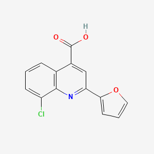 molecular formula C14H8ClNO3 B1609015 8-chloro-2-(2-furyl)quinoline-4-carboxylic Acid CAS No. 52413-55-5