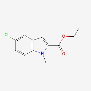 molecular formula C12H12ClNO2 B1609020 ethyl 5-chloro-1-methyl-1H-indole-2-carboxylate CAS No. 59908-53-1