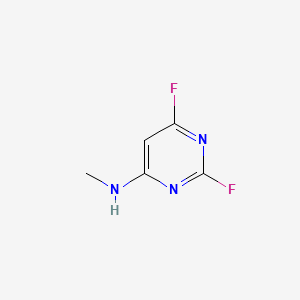 B1609021 2,6-difluoro-N-methylpyrimidin-4-amine CAS No. 165258-58-2