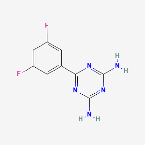 molecular formula C9H7F2N5 B1609027 2,4-Diamino-6-(3,5-difluorophenyl)-1,3,5-triazine CAS No. 870704-12-4