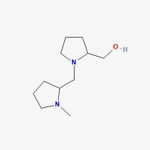 molecular formula C11H22N2O B1609037 [1-[(1-Methylpyrrolidin-2-yl)methyl]pyrrolidin-2-yl]methanol CAS No. 66283-23-6