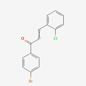 molecular formula C15H10BrClO B1609039 1-(4-Bromophenyl)-3-(2-chlorophenyl)prop-2-en-1-one CAS No. 86293-48-3