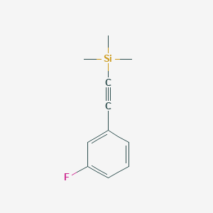 molecular formula C11H13FSi B1609044 1-[(Trimethylsilyl)ethynyl]-3-fluorobenzene CAS No. 40230-96-4
