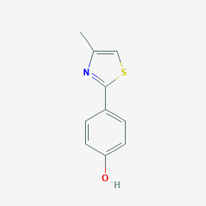 molecular formula C10H9NOS B160905 4-(4-Methyl-1,3-thiazol-2-yl)phenol CAS No. 138330-01-5