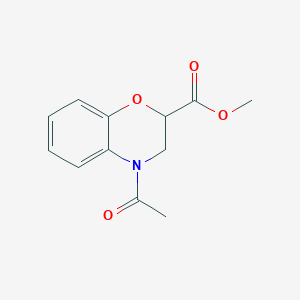 molecular formula C12H13NO4 B1609050 methyl 4-acetyl-3,4-dihydro-2H-1,4-benzoxazine-2-carboxylate CAS No. 3640-49-1