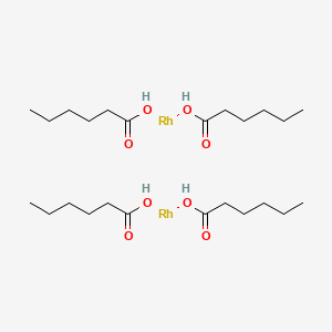 molecular formula C24H48O8Rh2 B1609068 Rhodium(II) hexanoate dimer CAS No. 62728-89-6