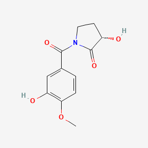 (S)-3-Hydroxy-1-(3-hydroxy-4-methoxybenzoyl)-2-pyrrolidinone