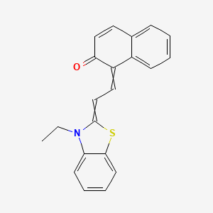 2(1H)-Naphthalenone, 1-[2-(3-ethyl-2(3H)-benzothiazolylidene)ethylidene]-