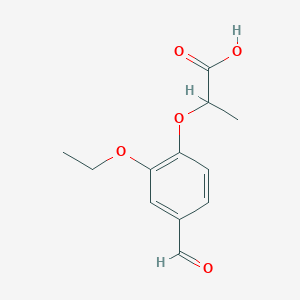 molecular formula C12H14O5 B1609098 2-(2-Ethoxy-4-formylphenoxy)propanoic acid CAS No. 51264-80-3