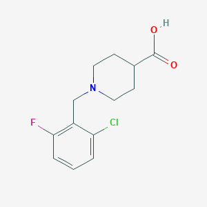 1-(2-Chloro-6-fluorobenzyl)piperidine-4-carboxylic acid